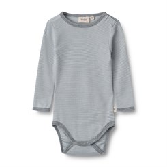 Wheat wool body LS Lucca - Cloudy sky stripe